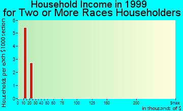 Rudd household income for two or more races householders