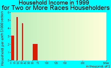 Paola household income for two or more races householders