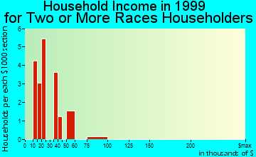 Buckeye household income for two or more races householders