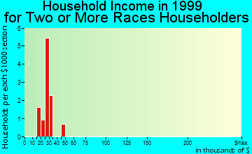 Fort Knox household income for two or more races householders
