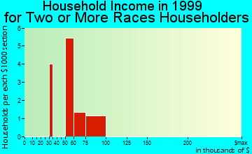 Florence household income for two or more races householders