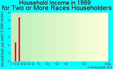 Grand Canyon Village household income for two or more races householders