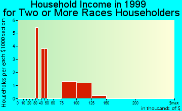 Burtonsville household income for two or more races householders