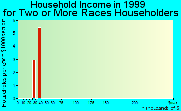 Maricopa household income for two or more races householders