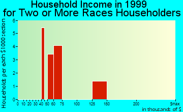 Damascus household income for two or more races householders