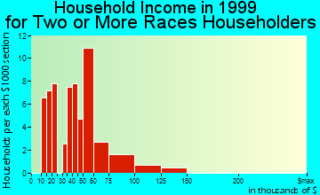 Fairland household income for two or more races householders