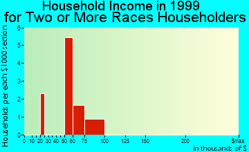 Riverside household income for two or more races householders