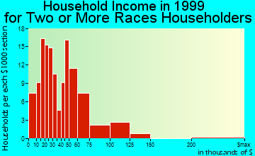 Framingham household income for two or more races householders