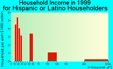 Punta Gorda household income for Hispanic or Latino householders