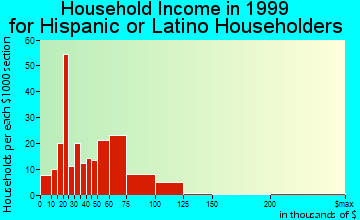 Portage household income for Hispanic or Latino householders