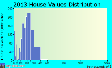 Brooklyn Park home values distribution