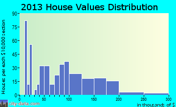 Birch Run home values distribution