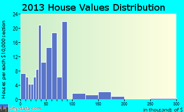 Omer home values distribution