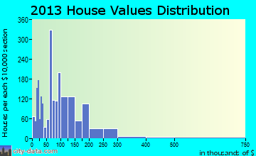 Magnolia home values distribution
