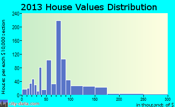 Bonne Terre home values distribution
