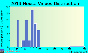 Neck City home values distribution