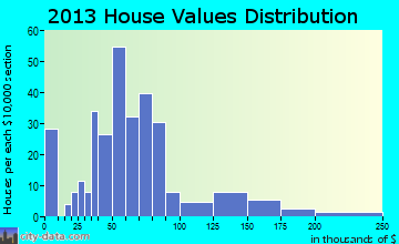 Palmer home values distribution