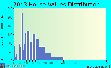 Silver City home values distribution