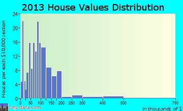 Palatine Bridge home values distribution
