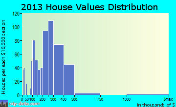 Patchogue home values distribution