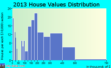 Maggie Valley home values distribution