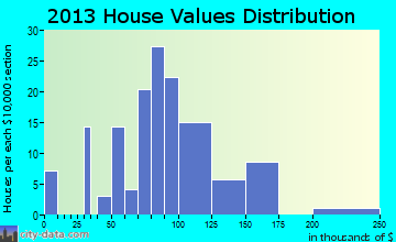 New Florence home values distribution
