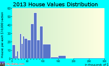 Paint home values distribution