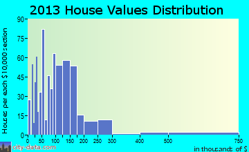 Custer home values distribution