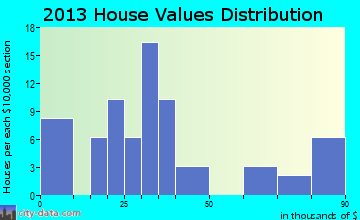 Iron City home values distribution