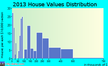 Dripping Springs home values distribution