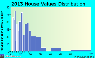 Kountze home values distribution