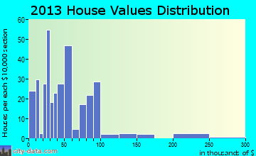 New Summerfield home values distribution