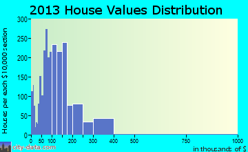 Port Neches home values distribution