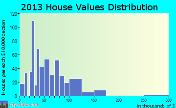 Rainelle home values distribution