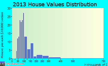 Plum Lake home values distribution