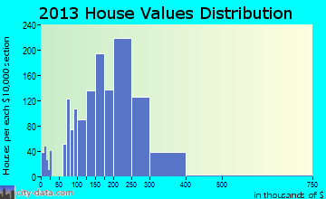 Fruita home values distribution