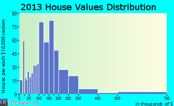 Lake George home values distribution