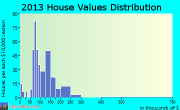 Fox Lake home values distribution