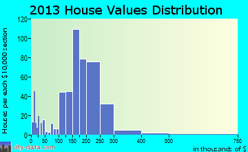 Palmer home values distribution