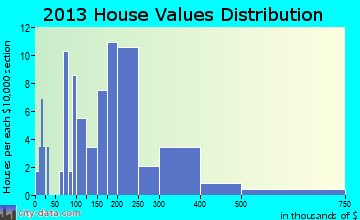Salamatof home values distribution