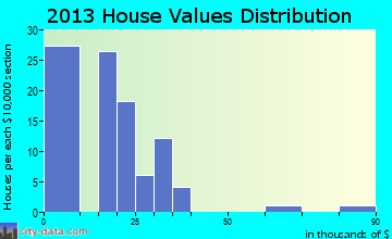 Palmer home values distribution