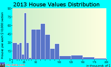 Burkesville home values distribution