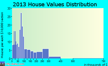 Burnside home values distribution