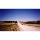 Brenham: FM 3456 just outside of Brenham, Salem Lutheran Church just visible top of hill, left of road