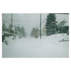 Windsor: looking down main street of windsor in 2002 snowstorm