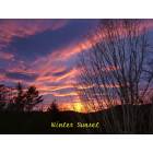 White Sulphur Springs: Winter Sunset In White Sulphur Springs, WV