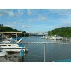 Appleton: Fox River and Memorial Bridge at the Appleton Yacht Club