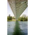 Redding: underneath the North side of the Sundial Bridge...a cool place to be !