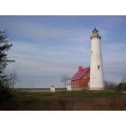 East Tawas: Tawas Pt. lighthouse off to right view