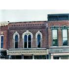 Rushville: : windows on the South Side of the square - upper story in Rushville